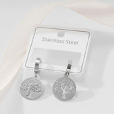 Stainless Steel Life Of Tree Earring